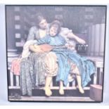 A Framed Print on Canvas, "The Music Lesson" by Lord Leighton, 52cm Square
