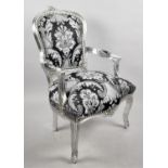 A Reproduction French Louis XV Style Saloon Chair