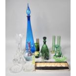 A Collection of Various Early 20th Century and Later Coloured and Plain Glassware to comprise