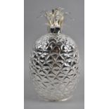 A Large Modern Novelty Silver Plated Ice Bucket in the Form of a Pineapple, 34cm high
