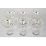 A Set of Six Vintage Babycham Glasses