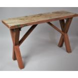 A Wooden Garden Seat, 80cm x 27cm