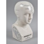 A Reproduction Phrenology Bust, 26.5cms High