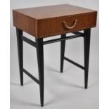 A 1970's Small Occasional Table with Single Drawer, 42cm wide