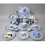 A Collection of Various Blue and White to comprise Coalport Batwing Coffee Can and Saucer, Various