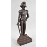 A Heavy cast Iron Door Porter in the Form of The Duke of Wellington, 42cms High
