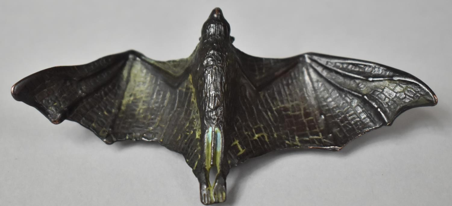 A Bronze Stud of a Bat in Flight, 10cm Wide - Image 6 of 7
