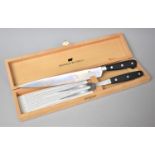 A Modern Two Piece Carving Set by Donald Russell