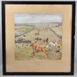 A Framed Hunting Print by Lionel Edwards, "A Hunting Problem Picture", 36cm Square