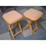 A Pair of Vintage Folding Stools