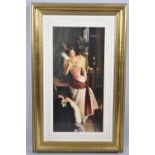 A Framed Edwardian Print, Dressed for the Ball, 35x73cm