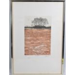 A Framed Limited Edition Print, Flood Furrow no.94/150, Signed by the Artist D Beattie, 20x30cm