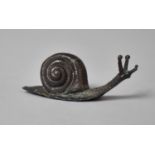 A Bronze Study of a Snail, 6cm Long
