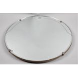 A Vintage Circular Wall Mirror, 50cm diameter