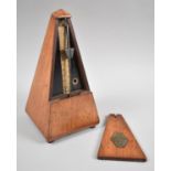 A Vintage Metronome, Maelzel, 22cm High, Complete with Key