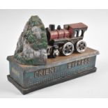 A Reproduction Cast Metal American Orient Express Novelty Money Box, Working Order, 20cm Wide