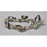 A Silver Bracelet with Jack in the Pulpit Design, London 1945, 19cm Long