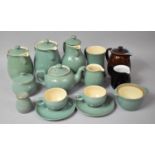 A Collection of Various Denby Glazed Teawares to comprise Teapots, Hot Water Jugs, Teacups,