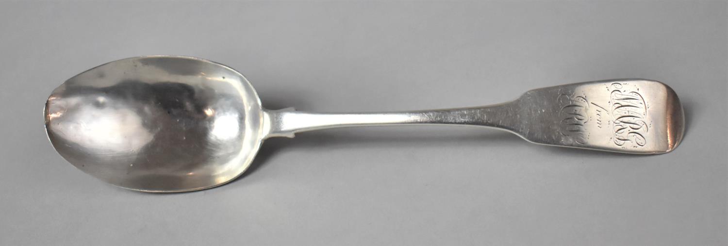 A Geograian Irish Rat Tail Spoon, Dublin 1825 and Stamped Cainen