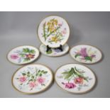 A Collection of Six Spode Garden Flowers Plates