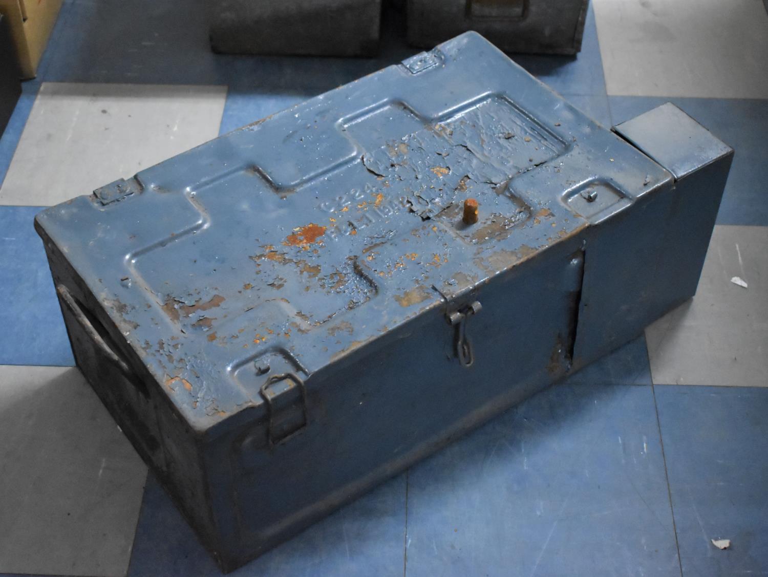 A Metal Ammunition Box, Dated 1942, 65cm wide