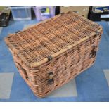 A Wicker Laundry Basket, 75cm wide