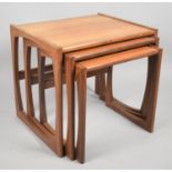 A 1970's Nest of Three Teak Tables, 54cm Wide