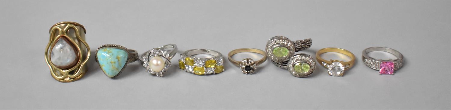 Eight Assorted Ladies Dress Rings