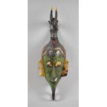 A Vintage Painted Tribal Mask, 57cm High
