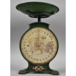 A Set of Vintage Cast Metal Household Scales, 30cm high