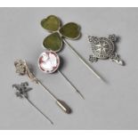 A Collection of Enamelled Silver Pins and Badges