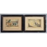 A Pair of Small Framed Alken Prints, Each 19x12cm, "Mytton Shooting" and "Damn this Hiccup!"