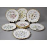 A Set of Spode Wildflower Series Plates to comprise Six large and Six Smaller Examples, 27 and 24cms