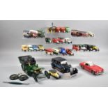 A Collection of Loose and Play worn Diecast Toys to Include Vintage Cars, Boxed Corgi Garrett