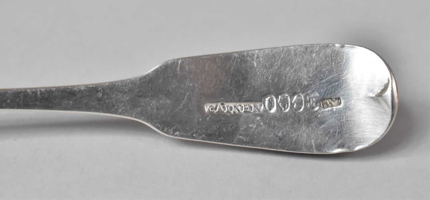 A Geograian Irish Rat Tail Spoon, Dublin 1825 and Stamped Cainen - Image 3 of 3