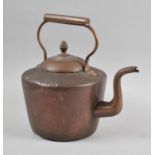 A Vintage Copper Kettle with Acorn Finial, 27cm high