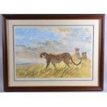 A Large Donald Grant Cheetah Print, "Alert", Signed by the Artist and with Proof Stamp, 76x51cm