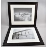 A Pair of Modern Framed Prints of Vintage Aircraft, Each 39x30cm