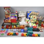 A Collection of Various Mid 20th Century Toys and Games to Include Marble Run, Draughts, Jacques