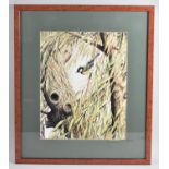 A Framed Print of a Great Tit by Terrance James Bond, 32x40cm