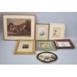 A Collection of Seven Small Framed Photographs and Prints