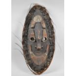 A Vintage Carved Wooden Spirit Mask, Papua New Guinea, Tamanu Village, 64cm high