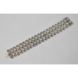 A French Silver Reticulated Bracelet, Stamped 800, 17cm long