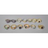 A Collection of 13 Ladies Dress Rings, Various Sizes