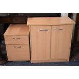 Two Modern Offices Side and Filing Cabinet