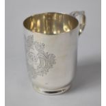 A Silver Christening Tankard by Walker & Hall, Sheffield Hallmark and Inscribed 14th April, 1909