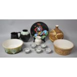 A Collection of Various Studio and Glazed Pottery to comprise Vases, Plates, Bowls Etc, together