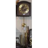 A Modern Wall Hanging Two Weight Wall Clock, Dial Inscribed JWS, 27cm wide