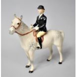 A Beswick Huntswoman on Grey Horse, Style Two