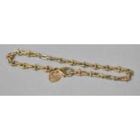 An Italian 9ct Gold Horse Bit Bracelet, 7.3gms